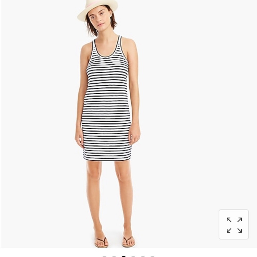 J.Crew racerback tank dress, black, size small